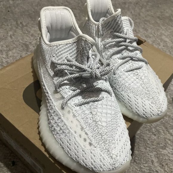 Yeezy 350 V2 Boost Men's Sport Shoes White Static Reflective Size US